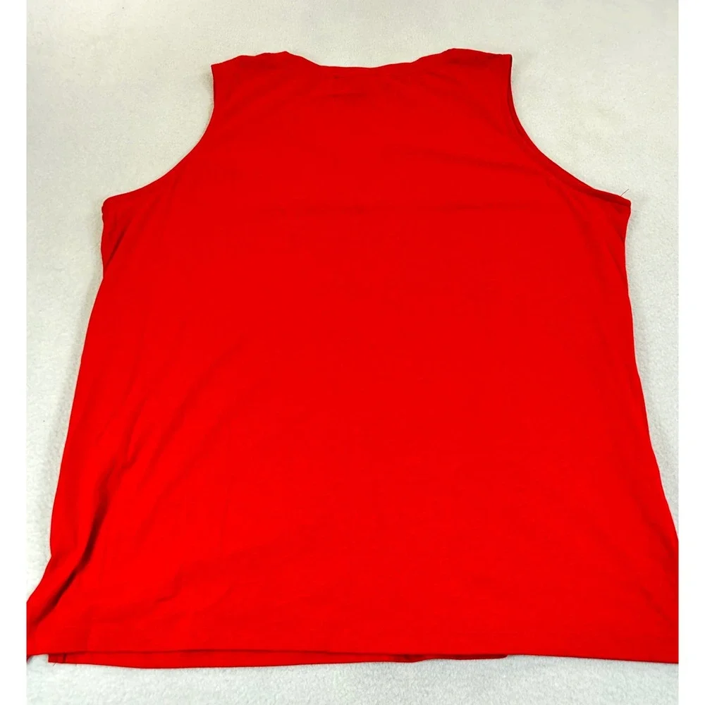 Feeling Festive Tank Top Women Large Red Party in the USA Patriotic 309820